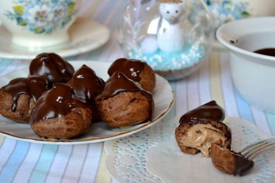 Рецепт шоколадных профитролей