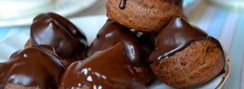 шоколадные профитроли. Шаг 16