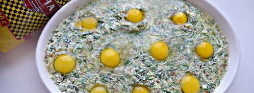 гречневая запеканка с творогом и шпинатом. Шаг 5