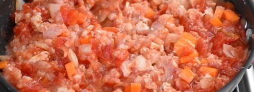 картофельная запеканка с куриным фаршем в духовке. Шаг 5