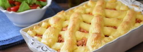 картофельная запеканка с куриным фаршем в духовке. Шаг 11