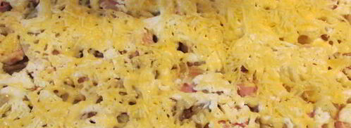 картофельная запеканка с сосисками и грибами. Шаг 9