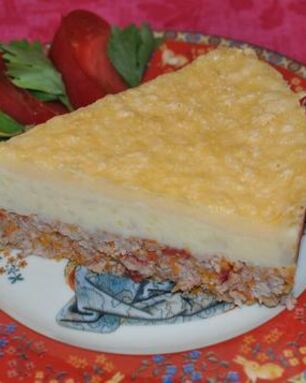 Мясная запеканка с картофелем