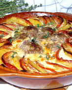 Овощная запеканка с тефтельками