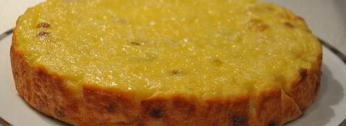 рисовая запеканка с йогуртом и изюмом. Шаг 3