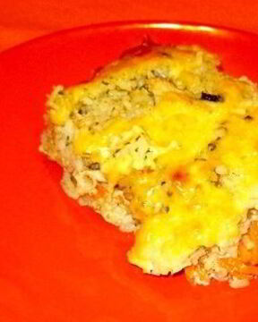 Рисовая запеканка с курицей