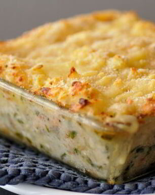 Рыбная запеканка с картофелем