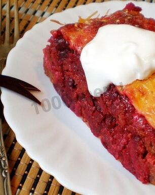 Свекольная запеканка из свеклы