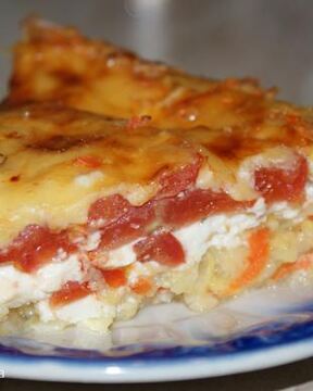 Сырно-овощная запеканка