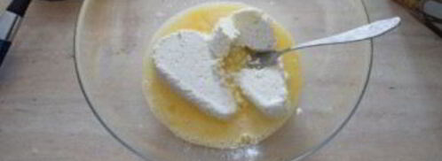 творожная запеканка на кефире. Шаг 3