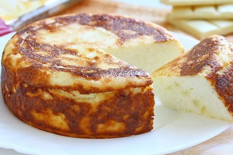 Рецепт творожная запеканка с белым шоколадом