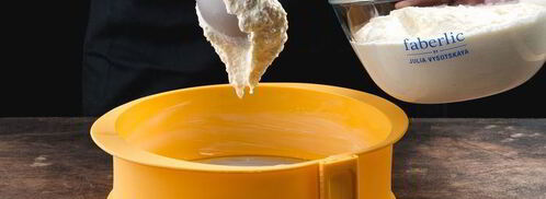 творожная запеканка с кремом и ягодами. Шаг 3