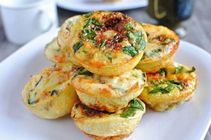 Рецепт творожных мини-запеканок с овощами в духовке