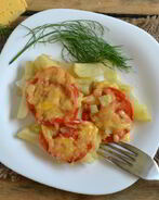 Вегетарианская запеканка из картофеля