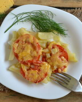 Вегетарианская запеканка из картофеля