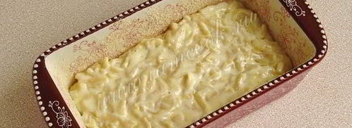 запеканка из лапши с медовыми грушами. Шаг 10