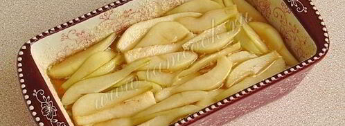 запеканка из лапши с медовыми грушами. Шаг 11