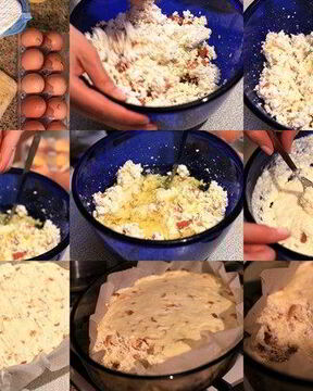 Запеканка из обезжиренного творога с курагой