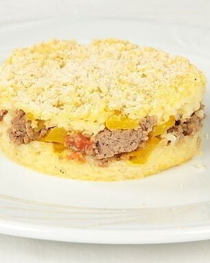 Запеканка из риса с фаршем