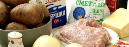 запеканка из свинины с картофелем в духовке. Шаг 2