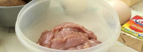 запеканка из свинины с картофелем в духовке. Шаг 4