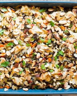 Запеканка с диком рисом