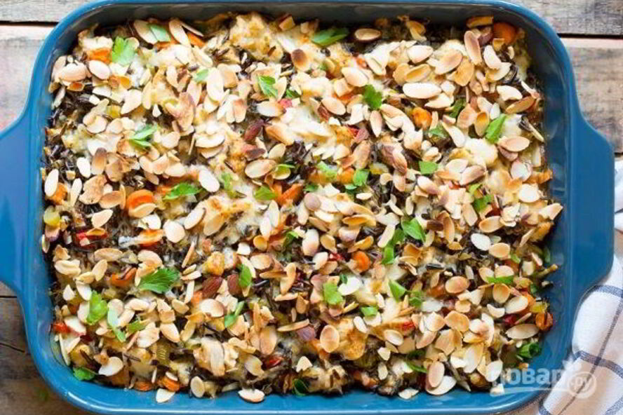 Рецепт запеканка с диком рисом