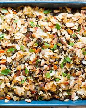 Запеканка с диком рисом