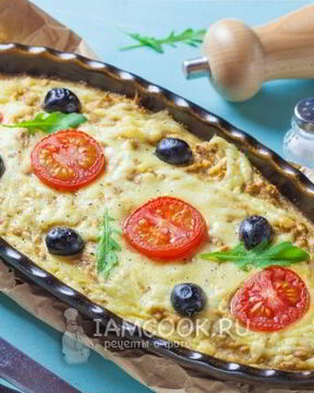 Запеканка с тунцом