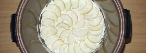 зимняя творожная запеканка с яблоками и корицей. Шаг 9