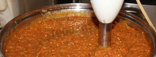 баклажановая икра на зиму бабусина. Шаг 10