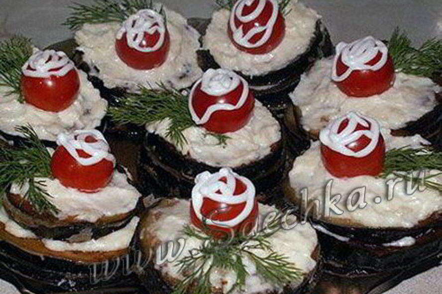 Рецепт баклажаны с чесноком