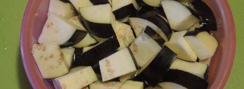 баклажаны с чесноком. Шаг 3