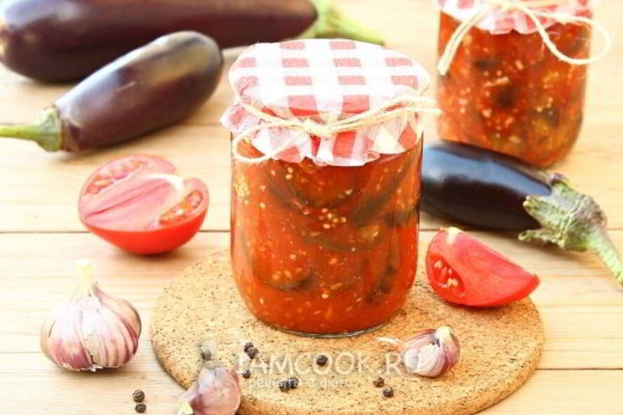 Рецепт баклажаны в томате на зиму