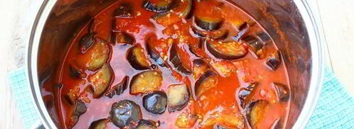 баклажаны в томате на зиму. Шаг 7