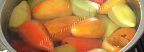 болгарский перец с капустой на зиму. Шаг 4