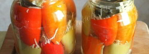 болгарский перец с капустой на зиму. Шаг 7