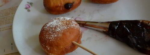 донаты с малиновым джемом. Шаг 9