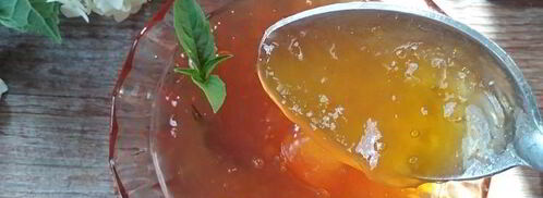 джем из абрикосов, персиков и базилика. Шаг 7