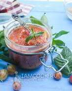 Джем из крыжовника, лимона и мелиссы