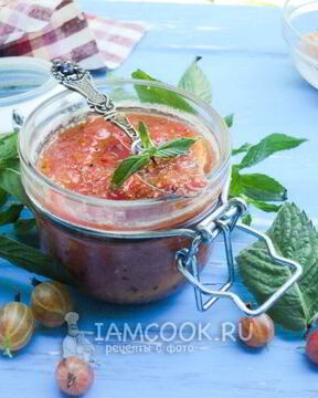 Джем из крыжовника, лимона и мелиссы