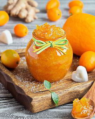 Имбирный джем с лимоном и кумкватами