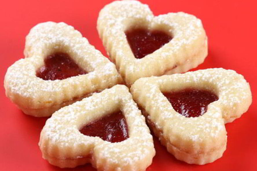Рецепт сердечки с начинкой из джема