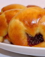 Творожные калачики с джемом