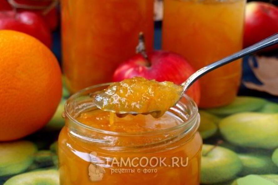 Рецепт яблочный джем с апельсинами на зиму