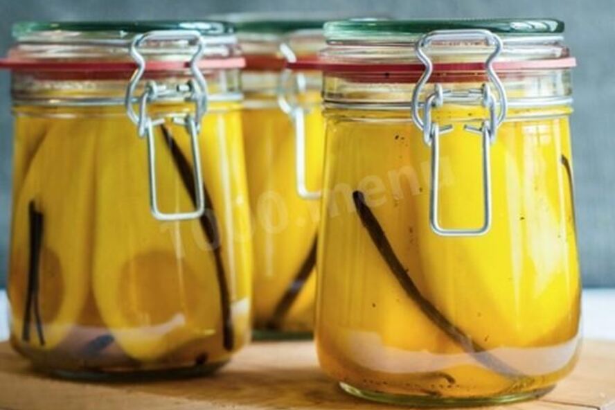 Рецепт груши с ванилью на зиму