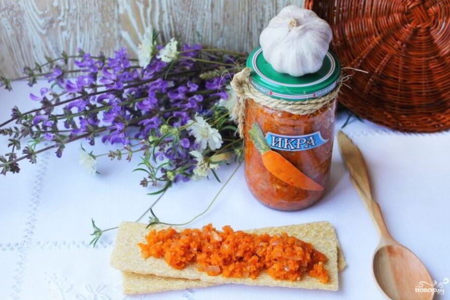 Рецепт икра из морковки на зиму