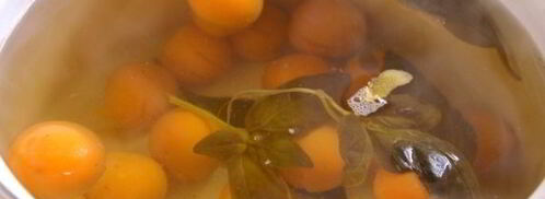 абрикосовый компот с базиликом и лимоном. Шаг 5