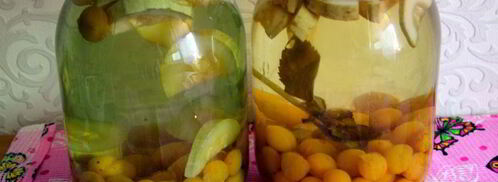 компот из алычи с кабачком. Шаг 5