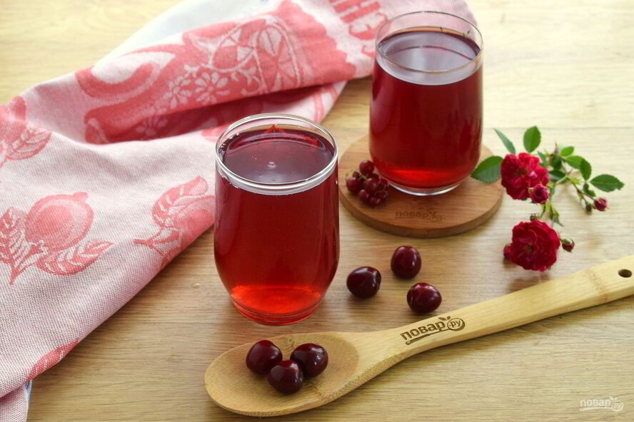 Рецепт компот из черешни